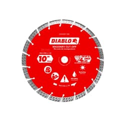 Diablo® DMADST1000 10 in diamond segmented turbo masonry cut-off blade
