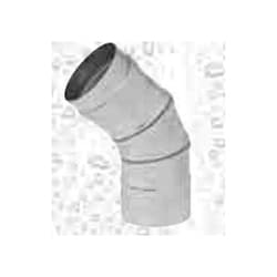 METAL-FAB® Corr/Guard® 3CGSW45L Single Wall Vent Elbow, 45 deg, Stainless Steel