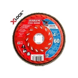 Diablo® DCX045060X01F Steel Demon™ 4-1/2 in diameter, 7/8 in/X-LOCK arbor, Type 29 hub, 60 grit