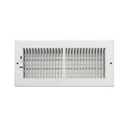 Metal-Fab MF3RG106W 1/3" Louver Spacing Return Grille 10x6 White