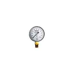 Trerice 800B2502LA100 800B Dry Utility Pressure Gauge, 0 to 100 psi Pressure, 1/4 in MNPT Connection