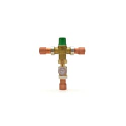 Taco® 5004-C3-G 1 in Union Sweat Mixing Valve w/ Temperature Gauge (Lead-Free), 85-175F
