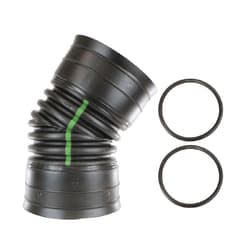 ADS® 1592AN65B 22.5 deg Dual Wall Fabricated Watertight Bend, 15 in Bell End