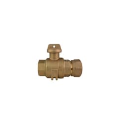 Ford B41-666-Q-NL Ball Valve Curb Stop, 1-1/2 in Nominal