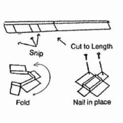 Snappy™ 60PLAST Plaster Frame Rail, 5 ft L x 2 in W x 1/2 in D