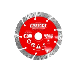 Diablo® DMADST0600 6 in diamond segmented turbo masonry cut-off blade