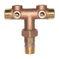 Legend 312-202NL 1 in x 11 in No Lead Union Tank Tee, 2 Hole