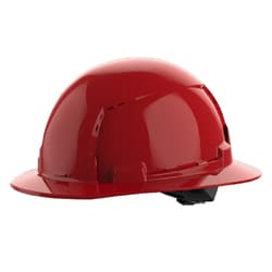 Milwaukee® 48-73-1209C BOLT™ Red Full Brim Vented Hard Hat w/ 4-Point Ratcheting Suspension (USA) – Type 1, Class C, Red