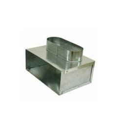 Snappy™ 605-620 90 deg Register Box, Oval, 2-1/4 x 10 Steel