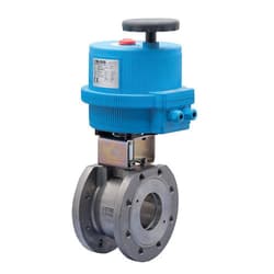 Bonomi North America 8E076-003-3/4 720016 2-Way Wafer Style Ball Valve Package With Bracket, 3/4 in Nominal, Flanged End Style, 150 lb, 316 Stainless Steel Body, 100 to 240 VAC, Import