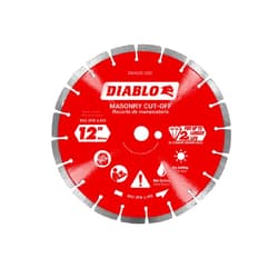 Diablo® DMADS1200 Diamond Segmented Masonry Cut-Off Blade, 12 in
