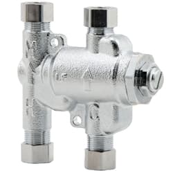 Watts® 0204144 Thermostatic Mixing Valve, 3/8 in Compression End