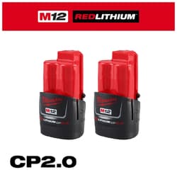 Milwaukee® 48-11-2422 M12™ REDLITHIUM™ CP2.0 Battery Two Pack