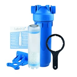 Atlas Filtri® ZA1380424C 2.5 in x 10 in 3/4 in NPT DP Mono Food Service Solution, Blue Sump