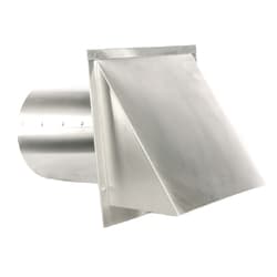 FAMCO SWV10 Hooded Wall Vent 10 in with Screen, Galvanized