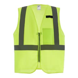 Milwaukee® 48-73-2242 Class 2 High Visibility Yellow Mesh One Pocket Safety Vest - L/XL