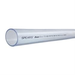 Spears Pl-040 4 in x 10 ft Pvc Clear Sch 40 Pipe