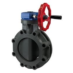 Spears® 722321-060 PVC Butterfly Valve, 6 in Nominal, 13-23/32 in Top to Inlet Center