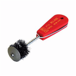 Cleanfit 61212 6100 Hard-Head Plumbing Fitting Brush With Protective Galvanized End Plate, 1/2 in ID Dia