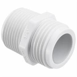 Spears® N-1 SCH 40 PVC Transition Nipple, 3/4 in Nominal, 1.79 in Length