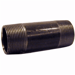 1/2 x 30 in Black Nipple Gs