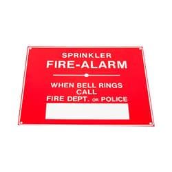 FPPI® 02-055-00 Fire Alarm Bell Legend Identification Sign, 9 x 7 in