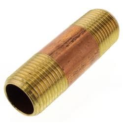 1/2 x 2-1/2 in Brass Nipple