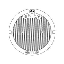 EJ 1040A WATER COVER "ANN ARBOR WATER"