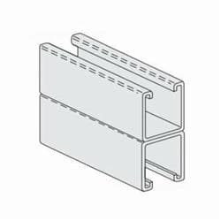 1-5/8 in x 20 ft Back To Back Galvanized Slotted Strut