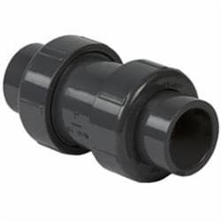 Spears® 4529-012 PVC Ball Check Valve, 1-1/4 in Nominal, 5-3/4 in Inlet to Outlet Length