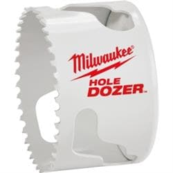 Milwaukee® Tool 49-56-0183 HOLE DOZER™ Hole Saw Bi-Metal Cups, 3-1/4 in Dia, 1-5/8 in D Cutting, Bi-Metal/8% Cobalt Cutting Edge