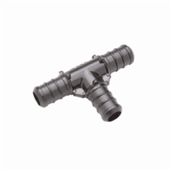 Zurn® PEX® QQPT443X Tee, 3/4 x 3/4 x 1/2 in Nominal Size