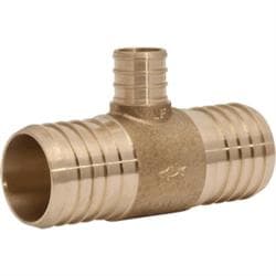 Sharkbite® UC08414122 Crimp Tee, 1-1/2 x 1-1/2 x 3/4 in Nominal