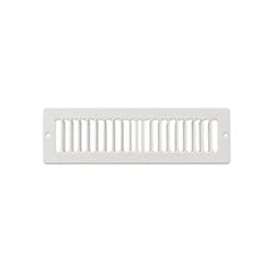 2"X12" TOE SPACE GRILL WHITE MFTSG122W