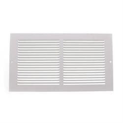 12"X6" BASEBOARD RETURN WHITE 1-WAY MFBG126W