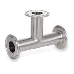 1-1/2 in Sanitary 316 SS Tee Clamp End