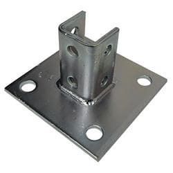 15/8 POST BASE 4 HOLE GALV MD 4774
