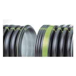 ADS® 24650020DW N-12® Corrugated Solid Integral Bell End Watertight Drainage Pipe, 24 in Dia x 20 ft L