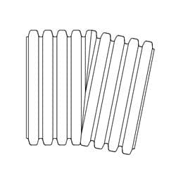 ADS® 1091AN 11.25 deg Dual Wall Fabricated Bend, 10 in Plain End