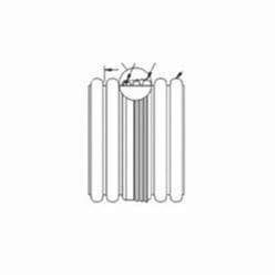 ADS® 12810020IB N-12® 85 Series Perforated Bell End Soil Tight Storm Drainage Pipe, 12 in Dia x 20 ft L