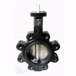 Apollo™ LD14108BE12A Ductile Iron Lugged Butterfly Valve with Aluminum Bronze Disc, EPDM Seat, Stainless Steel Shaft, Gear Operator - Direct Mount, 8 in Nominal