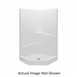 Aquatic 1382NA2P-WH Everyday 2-Piece Neo-Angle Shower Stall, 72 in L x 38 in W x 38 in D