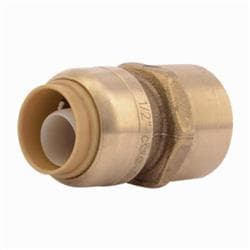 Sharkbite® U072LF Straight Female Connector, 1/2 in Nominal, 1.64 in Length