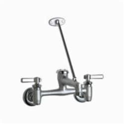 Chicago Faucet® 897-CRCF Hot and Cold Water Sink Faucet With Integral Supply Stop