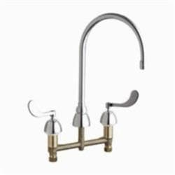 Chicago Faucet® 786-GN8AE3XKABCP Concealed Kitchen Sink Faucet