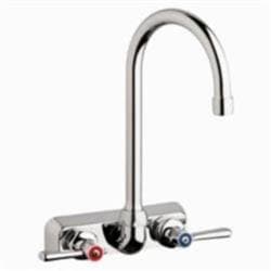 Chicago Faucet® W4W-G2E35-369AB Hot and Cold Water Workboard Sink Faucet