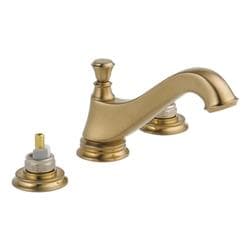 Delta® 3595LF-CZMPU-LHP Cassidy® Two Handle Widespread Bathroom Faucet - Low Arc Spout - Less Handles