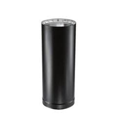 DuraVent® 6DVL-18 DVL Double-Wall Black Pipe, 6 in Diameter, 18 in Length