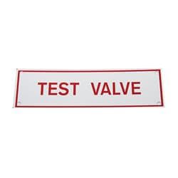 FPPI® 02-124-00 Test Valve Legend Identification Sign, 6 x 2 in