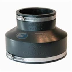 Fernco® 1002-65 Flex Coupling, 6 x 4 in Nominal Size, Clay x PVC